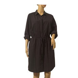Loft Lounge Button Front Shirt Dress